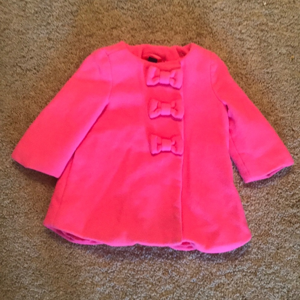 12-18m Gap peacoat in beautiful bright pink